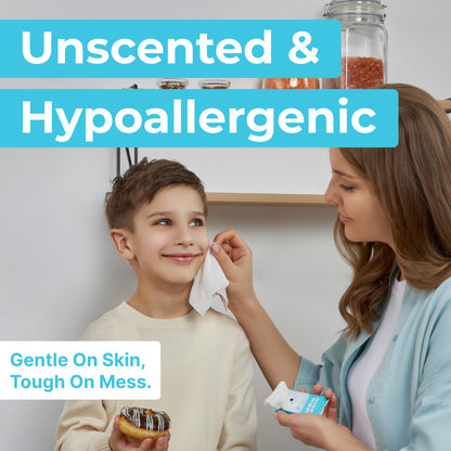 Impossibly Compact Travel Flushable Wipes - 99.5% Water and Aloe - Safe for Sensitive Skin, Hypoallergenic & Unscented - Travel Essentials for Adults, Kids & Baby Care