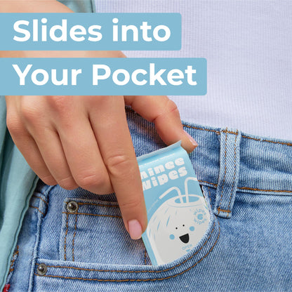 Impossibly Compact Travel Wipes with Fragrance - Skin-Friendly, Hypoallergenic & Scented Wet Wipes for Adults, Kids & Baby Care