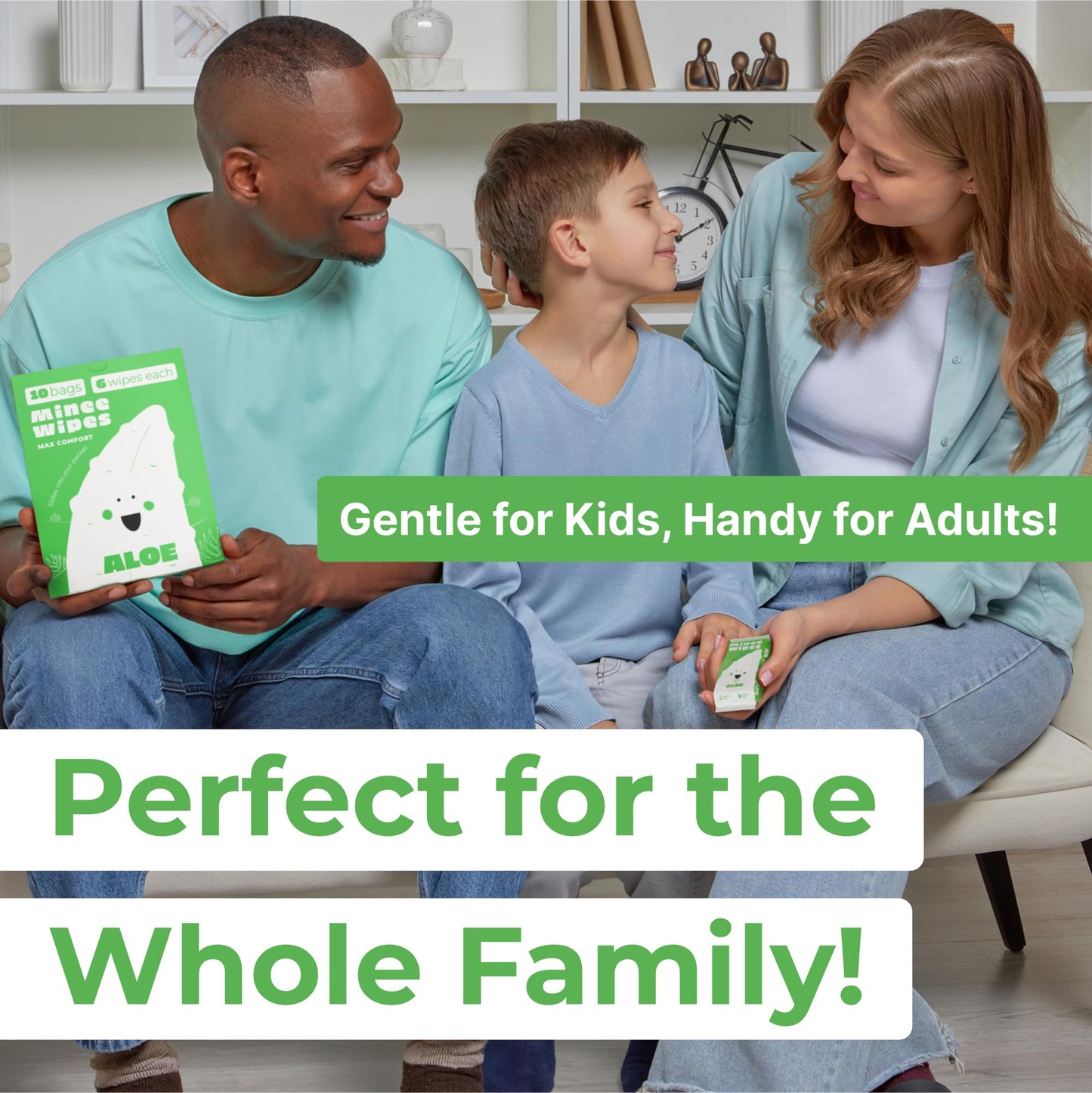 MOONIES Impossibly Compact Travel Wipes - 99.5% Water - Safe for Sensitive Skin, Hypoallergenic & Resealable, Thick & Durable - For Adults, Kids & Baby Care