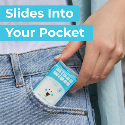 Impossibly Compact Travel Flushable Wipes - 99.5% Water and Aloe - Safe for Sensitive Skin, Hypoallergenic & Unscented - Travel Essentials for Adults, Kids & Baby Care