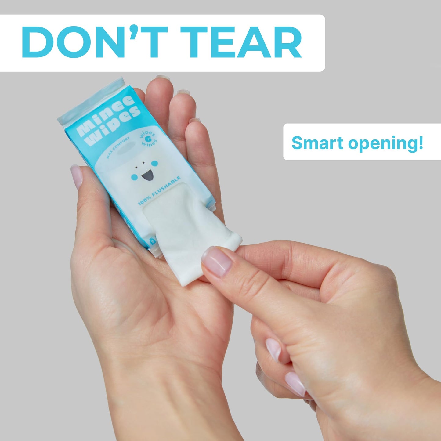 Impossibly Compact Travel Flushable Wipes - 99.5% Water and Aloe - Safe for Sensitive Skin, Hypoallergenic & Unscented - Travel Essentials for Adults, Kids & Baby Care