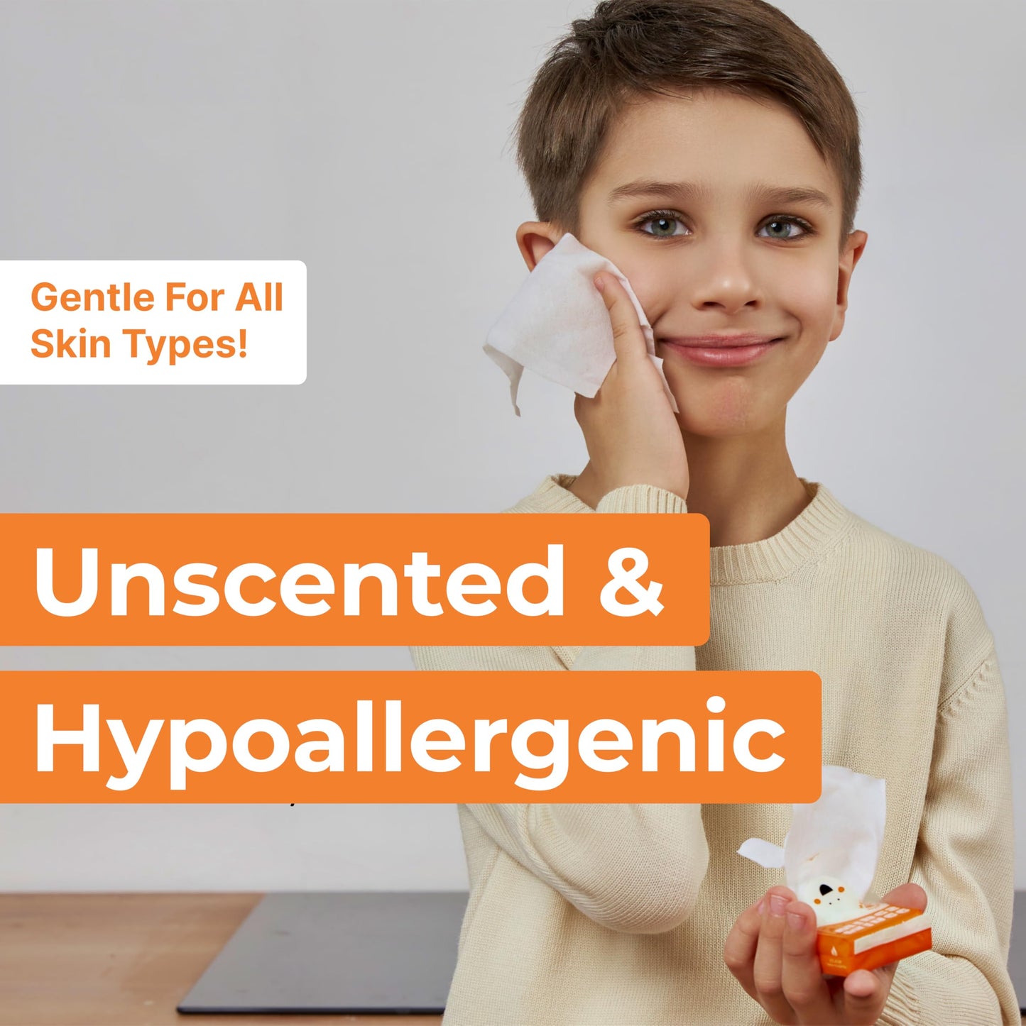 Impossibly Compact Travel Wipes - 99.5% Water - Safe for Sensitive Skin, Hypoallergenic & Unscented - Resealable, Thick & Durable - For Adults, Kids & Baby Care