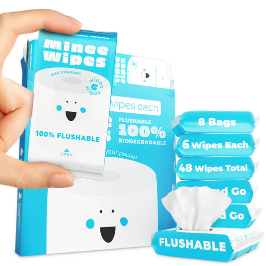 Impossibly Compact Travel Flushable Wipes - 99.5% Water and Aloe - Safe for Sensitive Skin, Hypoallergenic & Unscented - Travel Essentials for Adults, Kids & Baby Care